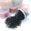 Ligas desechables para el cabello para niños, banda elástica para el cabello de alta elasticidad, coloridas, negras, cuerda para el cabello para adultos, grosor pequeño, trenza de princesa