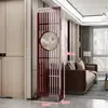 Nueva Pantalla Divisoria Estilo Chino para Sala de Estar, Plegable y Móvil, Madera Maciza, Estilo Chino, Entrada, Oficina, Divisor Decorativo Hueco