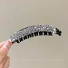 Pinza de plátano para coleta alta estilo coreano para mujer, pinza elegante para la parte trasera de la cabeza, pinza de garra para fijar el cabello, pasador vertical, accesorio para el cabello