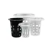 Canastas de Cultivo Multitamaño Hidropónico Fijación de Raíces Redonda Curva Antiarañazos Ecológico Contenedor Redondo Fijador de Raíces Vaso Simple Transpirable Translúcido