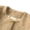 Abrigo de Estilo Igual al de Zhou Yutong Estilo Fragante Top de Tweed Elegante de Alto Nivel Francés para Socialité