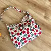 [Em Estoque] Bolsa de Tecido Floral Estilo Celebridade Bolsa de Pano Estilo Fresco Ins Coreano Bolsa de Ombro Único Transversal Estudante Retrô