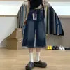 Calça Jeans Cropped Reta Estilo Retrô Americano para Mulheres, Novo Estilo de Verão, Tamanho Grande, Valoriza o Corpo Pera, Calça Larga Solta