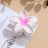 Pinza de Tiburón Frangipani Estilo Nuevo de 8 cm Transfronteriza en la Parte Trasera de la Cabeza Medio Recogido Femenina Elegante Versátil Pasador Accesorios para el Cabello para Mujeres