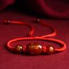 Pulsera Roja de Hilo del Zodiaco 2024 Año del Buey, Conejo, Dragón, Oveja y Perro para el Año de Nacimiento, Pulsera de Hilo de Dragón del Zodiaco Doce