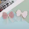 Em estoque adesivos de tecido com laço de tricô acessórios de gravata borboleta de rede criativa luvas DIY feito à mão acessórios para roupas sapatos e chapéus