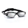 Gafas de natación de alta definición antivaho galvanizadas populares transfronterizas cuidadosamente seleccionadas con lentes graduadas para hombres y mujeres, Gafas de natación profesionales impermeables de marco pequeño sin marcas de presión