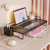 Soporte de enfriamiento para laptop, elevador de monitor de computadora, estante elevado, organizador de escritorio, estante de hierro para escritorio