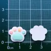 Serie Mini Blanca Animales de Dibujos Animados Nubes de Arcoíris Cachorro Arte de Uñas Parche Hecho a Mano DIY para Niños Accesorios de Resina