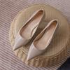 9876 Sapatos de Trabalho Confortáveis para Ficar em Pé por Muito Tempo 2024 Branco Entrevista Profissional Roupa de Trabalho Salto Médio Salto Agulha Sapatos de Salto Alto Local de Trabalho Recomendação