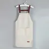 Novo Avental Estilo Coreano para Cozinha Doméstica, Impermeável e à Prova de Óleo, Avental Específico para Catering para Mulheres, Roupa de Trabalho, Logotipo e Texto Personalizáveis