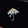 Broche de Espada Full Diamond Brillante de Trabajo Pesado Lujo Ligero para Mujer Nicho de Gama Alta Único Hermoso Pin Accesorios para Abrigo Chaqueta
