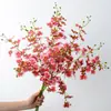 Orquídea Danzante Amarilla Boda Flor de Seda artificial Orquídea Wenxin Orquídea Mariposa Decoración del Hogar Flor Falsa Simulación 3 Horquillas Orquídea Danzante