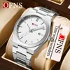 Reloj Oufani Sencillo para Hombre Moda Casual Luminoso Resistente al Agua Cuarzo Calendario Único Negocios Tres Manecillas Transfronterizo