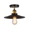 Lámpara de techo retro estilo campo americano loft luz de techo creativa para balcón pasillo pasillo pequeño vestido negro luz de techo luz de pasillo OVNI