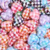 Pulsera de Amor Hecha a Mano con Cuentas para Mujer, Estilo Coreano Lindo Colgante Arcoíris Llavero Accesorios de Joyería DIY Venta al por Mayor