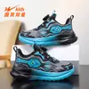 Zapatillas de lona para niñas con botones, nuevos zapatos infantiles de primavera y otoño, zapatillas de correr para niñas mayores, suela blanda con hebilla giratoria, zapatos para niños