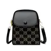 Bolso de alta gama para mujer 2025 nuevo retro estampado bolso para teléfono móvil popular este año bolso de hombro bandolera bolso cuadrado pequeño
