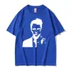 2025 Nueva Marca Independiente de Comercio Exterior Camiseta Holgada Retro con Estampado de Patrón del Club de la Pelea para Hombres y Mujeres Manga Corta