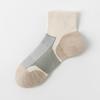 Nuevos calcetines de otoño e invierno para mujer, calcetines deportivos de tubo medio con combinación de colores, calcetines de entrenamiento para correr transpirables absorbentes de sudor, talón grande, venta al por mayor
