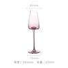 Copa de Vino Tinto Rosa Inclinada Fondo Cóncavo Lujo Accesible Copa Flamingo Vidrio de Cristal Copa de Vino para el Hogar Copa de Champaña