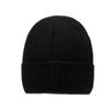 Nuevo sombrero de lana grueso con forro polar para hombre de otoño e invierno, sombrero de punto simple para mujer, sombrero de punto simple, cálido para invierno para hombre, venta al por mayor, combina con todo