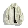 (Ventas directas de fábrica) Chaqueta de Cuero Transfronteriza 2025 Nueva Chaqueta de Cuero para Hombre Primavera Estilo Coreano Ajustada Chaqueta con Solapa
