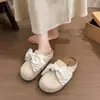 Nuevas Pantuflas Cerradas con Lazo Primavera 2025 para Mujer, Mocasines de Exterior sin Cierre Estilo Birkenstock, Medias Pantuflas