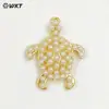 Wt-Mp310 Mundo Marino Tortuga Coral Cangrejo Pequeño Circonita Perla Artificial Incrustada Joyería DIY Accesorios Pequeños