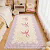 Quarto Fresco e Aconchegante Tapete de Cabeceira de Imitação de Caxemira Cobertor Decorativo para Quarto de Casa Tapete Antiderrapante Amigo da Pele Fácil de Cuidar para Varanda