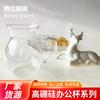 Jarra de Leche Pequeña de Borosilicato Alto Transparente de Una Capa Taza de Café Espresso Jarra de Leche Pequeña Café con Asa Mini Jarra de Leche