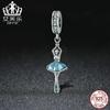 Aifule S925 Sterling Silver Charme em estoque ballet menina DIY frisado pulseira feminina acessórios SCC514