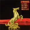 Adornos Decorativos de Caballos, Caballo de Cobre con Lingotes, Carro de Caballos de Latón, Caballo de Cobre para la Buena Fortuna, Caballo Tang de Cobre para la Entrada de Oficina o Tienda