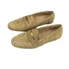 Zapatos de suela blanda cómodos mocasines de terciopelo zapatos planos para mujer 2026 retro otoño punta cuadrada corte medio nuevo estilo para usar en exteriores