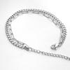 Pulseira feminina de aço titânio original multi-camada dois-em-um pulseira longa linha redonda corrente de moagem dupla camada masculina jóias corrente de cauda ajustável