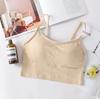 646 Camisola sin Costuras con Hilo para Mujer Anti-movimiento Ligera sin Espalda Envoltura de Pecho Tirante Ajustable Espalda Simple y Hermosa Mujer