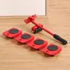 Movendo Objetos Pesados com Rodízios Universais, Rodas Deslizantes para Mover Camas, Eletrodomésticos, Móveis e Armários, com Freios, Tipo Universal