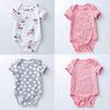 Nuevo Mono Tipo a de Bebé Ins Verano Lindo Algodón Puro 0-2 Años Manga Corta Traje para Gatear Marca Ropa Infantil