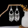 Aretes de Plata Imitación, Aretes Vintage de Borla de Alta Gama, Aretes Largos de Pavo Real Coloridos, Aretes de Pavo Real al por Mayor