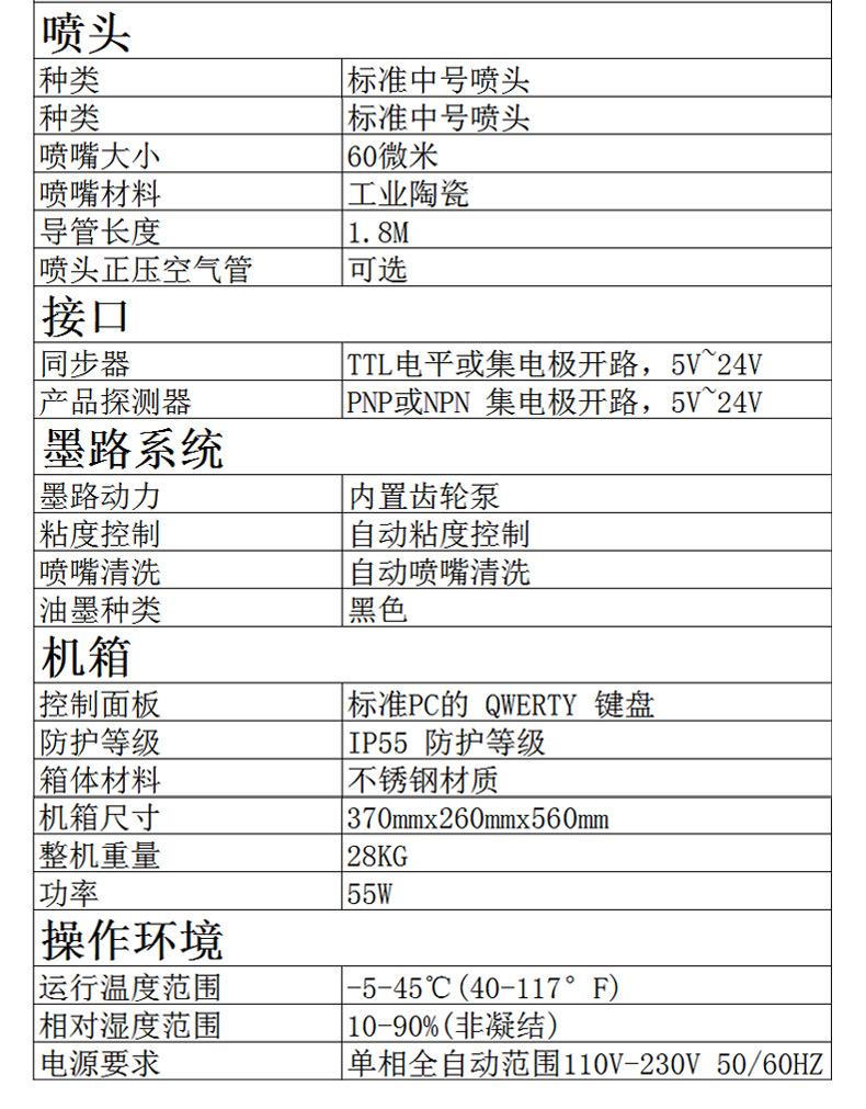 小字符喷码机