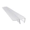 Promoción Popular Tira Retenedora de Agua en Forma de H Sello Retenedor de Agua para Puerta de Vidrio de Baño Pinza para Polvo de Parabrisas Vidrio de 8 mm Alta Transparencia