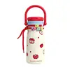 Botella de agua simple, taza térmica, acero inoxidable 316, diseño elegante, doble propósito con popote, portátil, gran capacidad, ideal para mujeres