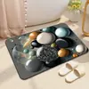 Tapete de Chão 3D Pedra Boa Sorte Lama Diatomácea Banheiro Absorção de Água Antiderrapante Simulação Pedra Colorida Porta de Vaso Sanitário Resistente ao Desgaste