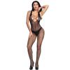 Europeu e Americano comércio exterior sexy lingerie transparente jacquard malha rendas sexy perspectiva malha arquivo aberto livre w324