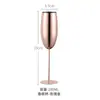 Copa de vino de acero inoxidable 304 de capa única de 500 ml, copa de vino tipo barril de gran capacidad colorida, resistente a caídas, con recubrimiento de cobre
