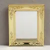 1:12 Muñecas Casa de Muñecas Mini Accesorios Espejo Versátil con Borde Dorado Sala de Estar Dormitorio