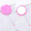 Espejo Pequeño de Flor Rosa Retro Estilo Europeo con Cuentas DIY, Espejo de Maquillaje de Belleza, Espejo de Mango, Espejo Portátil para Retoques de Maquillaje