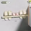 Estante para Pantuflas de Baño Personalizado, Estante para Pantuflas de Baño Montado en la Pared sin Perforaciones, Zapatero sin Instalación para Dormitorio de Estudiantes
