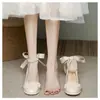 Zapatos Mary Jane Franceses 2026 Nuevo Estilo Hada Primavera/Verano Tacón Grueso Perla Tacones Altos Elegantes Zapatos de Salón para Mujer para Combinar con Vestidos