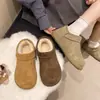 Botas de nieve, zapatos de algodón, cálidos y populares, estilo nuevo 202, forrados de felpa, diseño de patata pequeña, zapatos casuales, zapatos de mujer, temporada casual, invierno